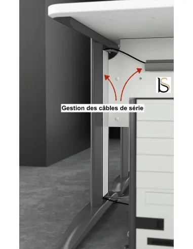 Bureau d’angle avec rangement K3 – Mobel Linea