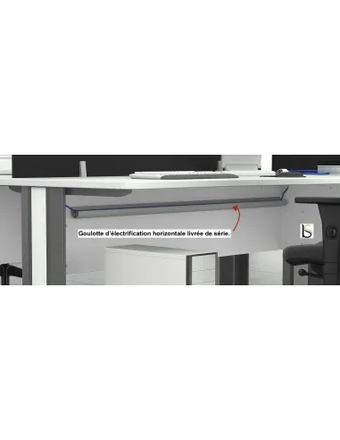 Bureau d’angle avec rangement K3 – Mobel Linea