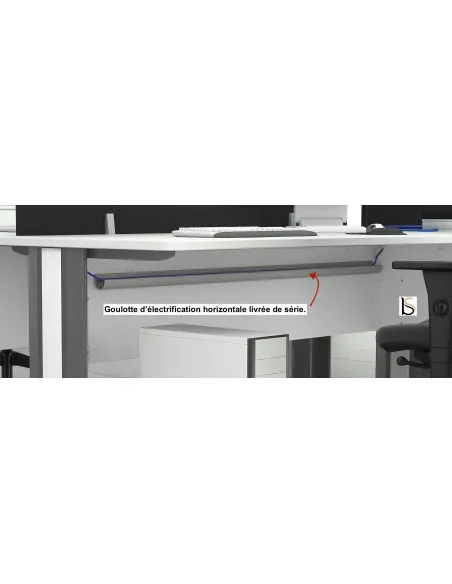 Bureau d’angle avec rangement K3 – Mobel Linea