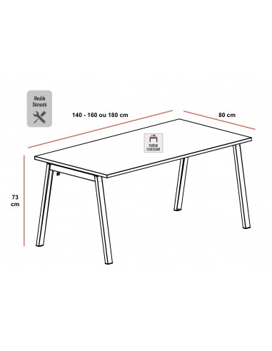 Bureau d’angle avec rangement K3 – Mobel Linea