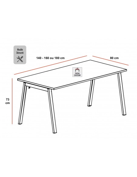 Bureau d’angle avec rangement K3 – Mobel Linea