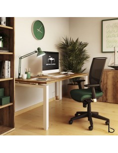 Bureau droit piètement métal série Quadra – Mobel linea