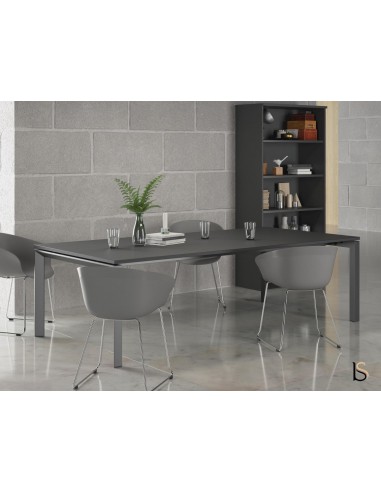 Table de réunion Star, pieds chromés – Mobel Linea