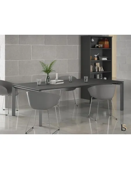 Table de réunion Star, pieds chromés – Mobel Linea