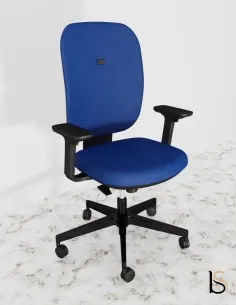 fauteuil-bureau-sokoa-alaia-haut-dossier-bleu-synchrone-accoudoirs 2