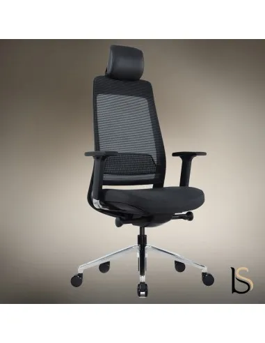 Fauteuil bureautique dos ajouré Mario
