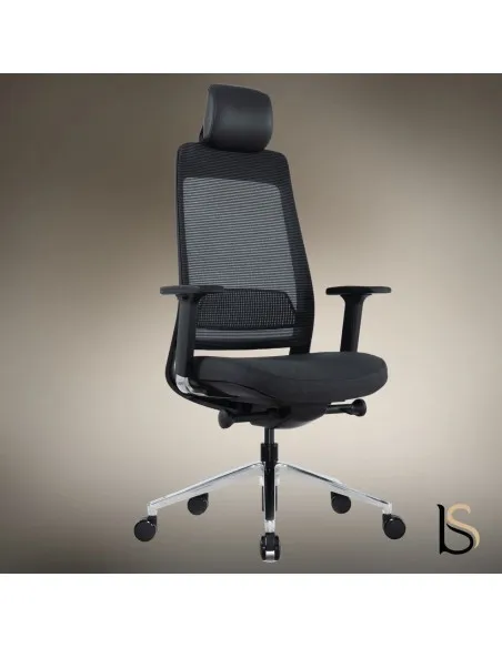 Fauteuil bureautique dos ajouré Mario