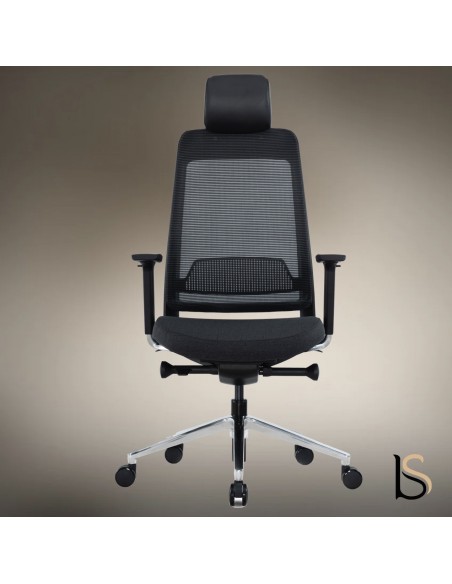 Fauteuil bureautique dos ajouré Mario