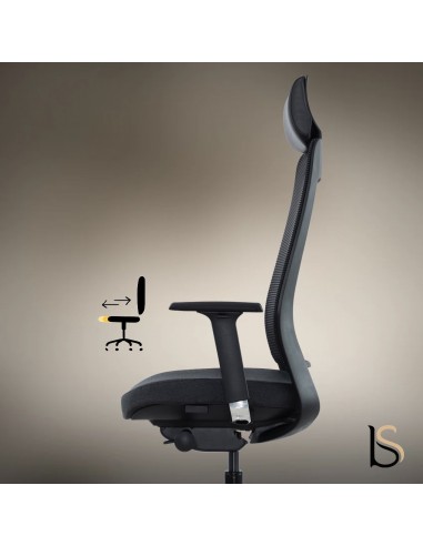 Fauteuil bureautique dos ajouré Mario