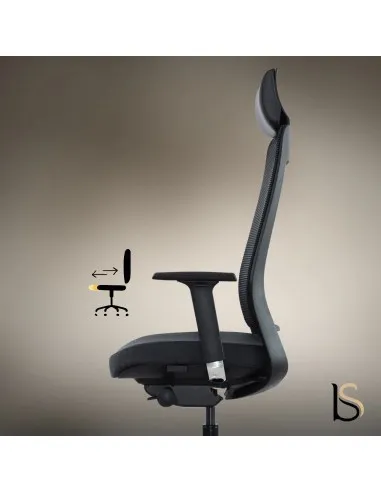 Fauteuil bureautique dos ajouré Mario
