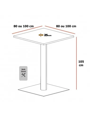 Table haute ROL - Mobel Linea