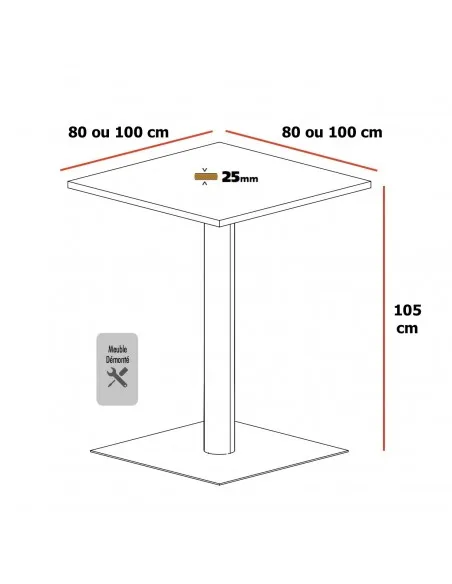 Table haute ROL - Mobel Linea