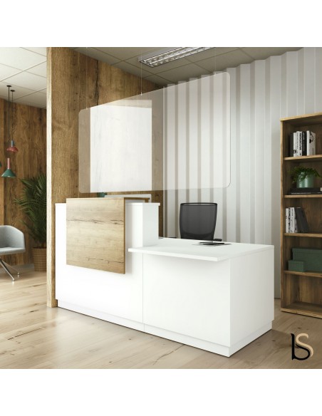 Banque d'accueil Delta avec accès PMR - Mobel Linea