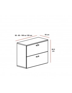 Armoire basse pour dossiers suspendus – Mobel Linea 2