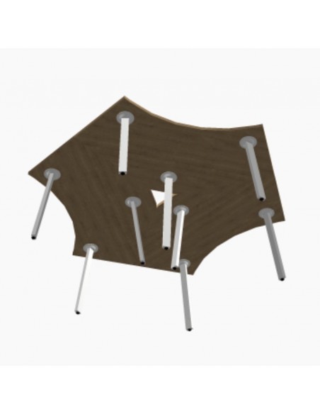 Bureau bench 3 personnes Ogi A – MDD.