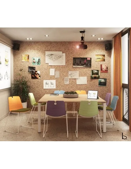 Ensemble de 2 bureaux Bench Idea Ypsilon avec meuble de rangement – Officity.