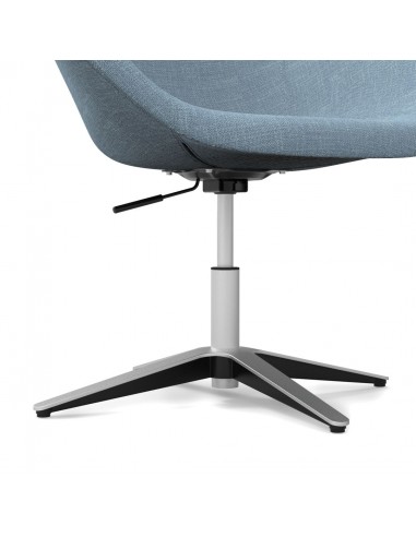 Grand fauteuil d’accueil Tilos avec pied métal - Mobel linea.