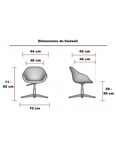 Fauteuil de réunion Tilos - Mobel linea.