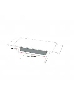 Panneau frontal pour bureau Larus - Dellarovere 2