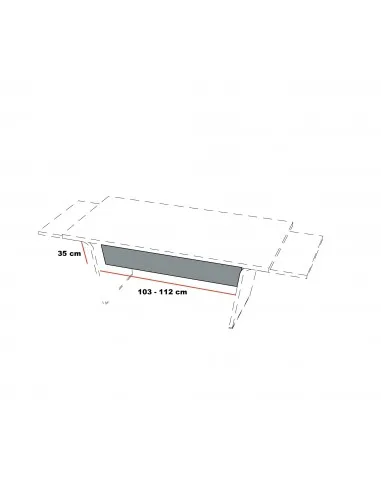 Panneau frontal pour bureau Larus - Dellarovere
