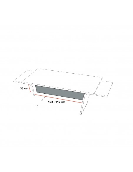 Panneau frontal pour bureau Larus - Dellarovere