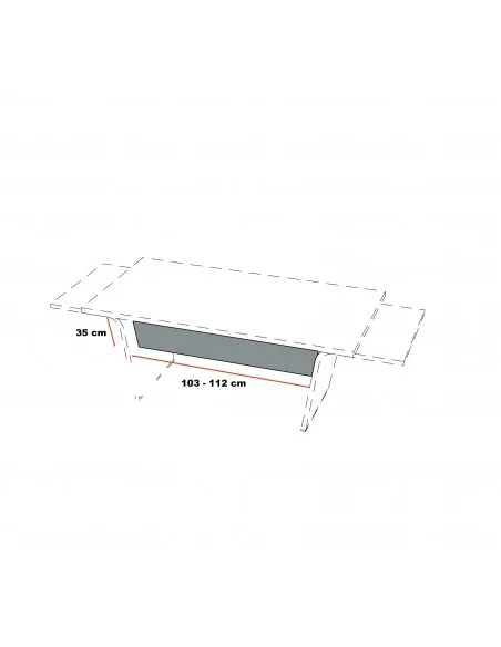 Panneau frontal pour bureau Larus - Dellarovere