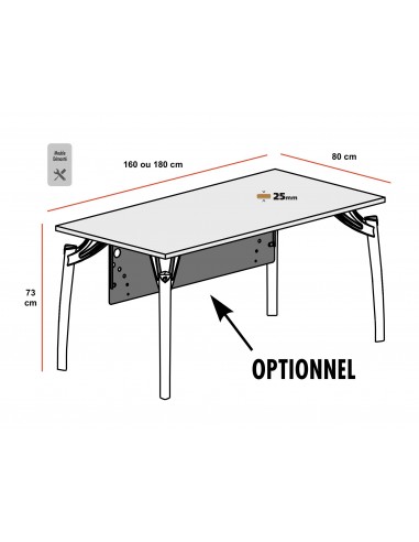 Bureau Manager Rock 3 - Mobel Linea