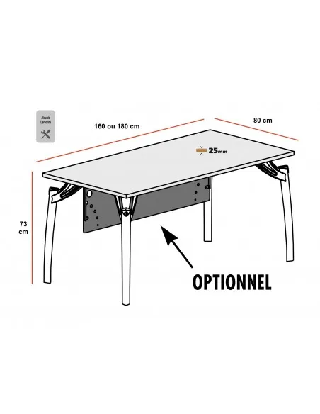 Bureau Manager Rock 3 - Mobel Linea