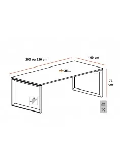 Table de réunion design Star - Mobel Linea 2