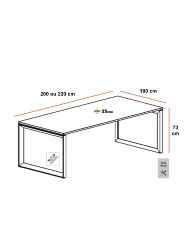Table de réunion design Star - Mobel Linea
