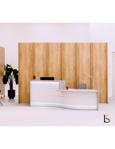 Comptoir d’accueil Valde forme vague avec accès PMR - MDD