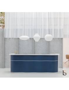 Comptoir d’accueil 3 postes Wave - MDD 2