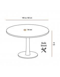 Table de réunion ronde... 2