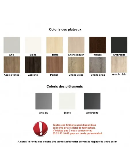 Bureau bench 2 personnes Star Mobel Linea - Bureau Store