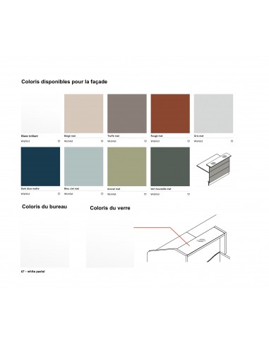 Comptoir d’accueil 3 personnes WAVE -...