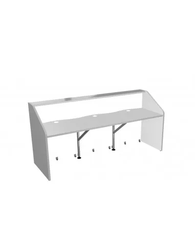 Comptoir d’accueil 3 personnes WAVE MDD - Bureau-Store