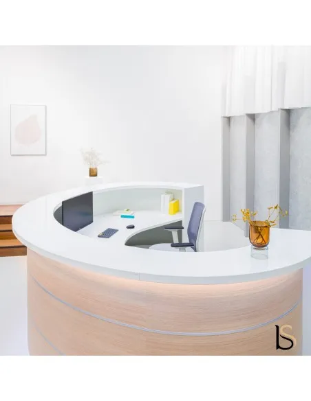 Comptoir d’accueil lumineux Valde - MDD - Bureau-Store