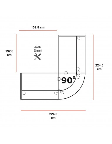 Banque d’accueil d’angle arrondie...