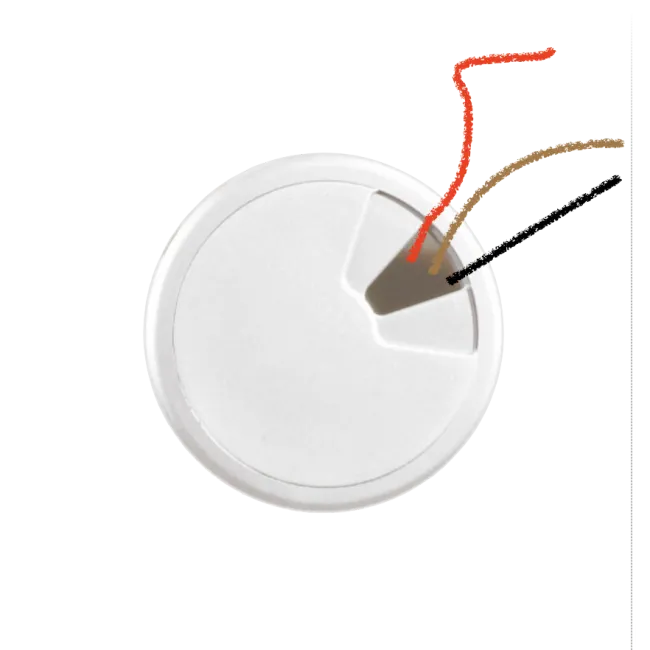 Passe câbles de bureau rond - Ofitres