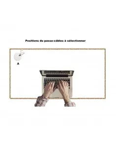 Passe câbles de bureau rond - Ofitres 2