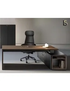Bureau de manager Sile avec meuble intégré - Bralco