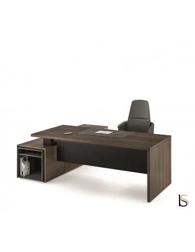 Bureau de manager Sile avec meuble intégré Bralco