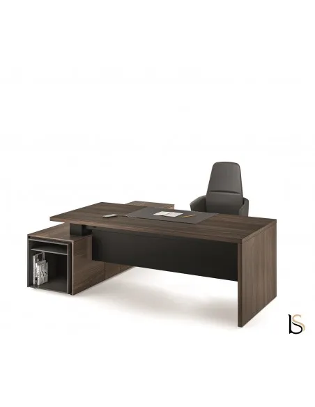 Bureau de manager Sile avec meuble intégré Bralco