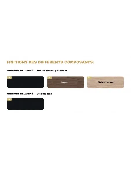 Bureau de direction Sile avec retour - Bralco
