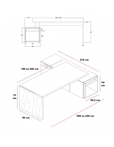 Bureau de direction Sile avec...