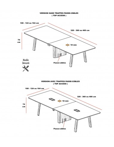Table de réunion Take-Off – Bralco