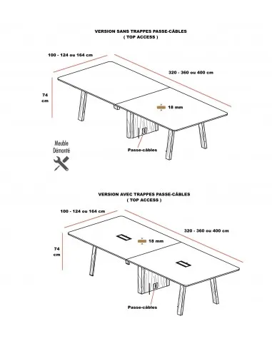 Table de réunion Take-Off Bralco - Bureau - Store