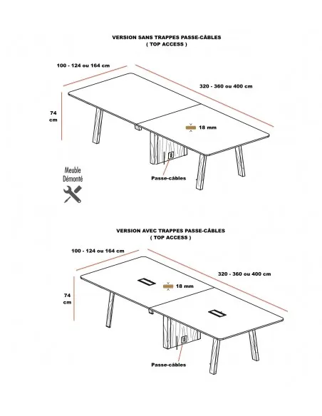 Table de réunion Take-Off Bralco - Bureau - Store