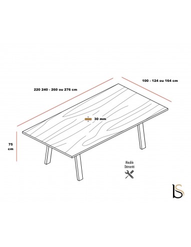 Table de réunion bois Take-Off – Bralco