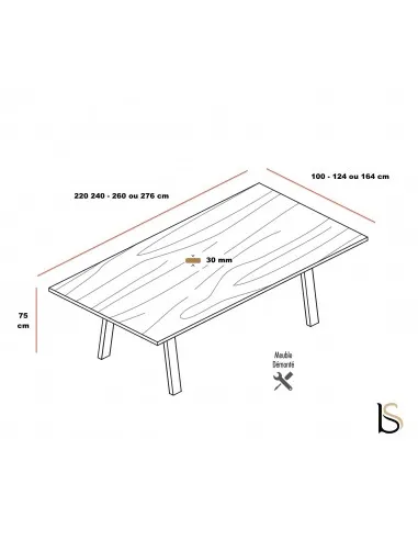 Table de réunion bois Take-Off  Bralco - Bureau-Store